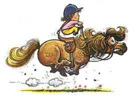 Perhaps Thelwell cartoons were the inspiration for the Shetland Grand National!